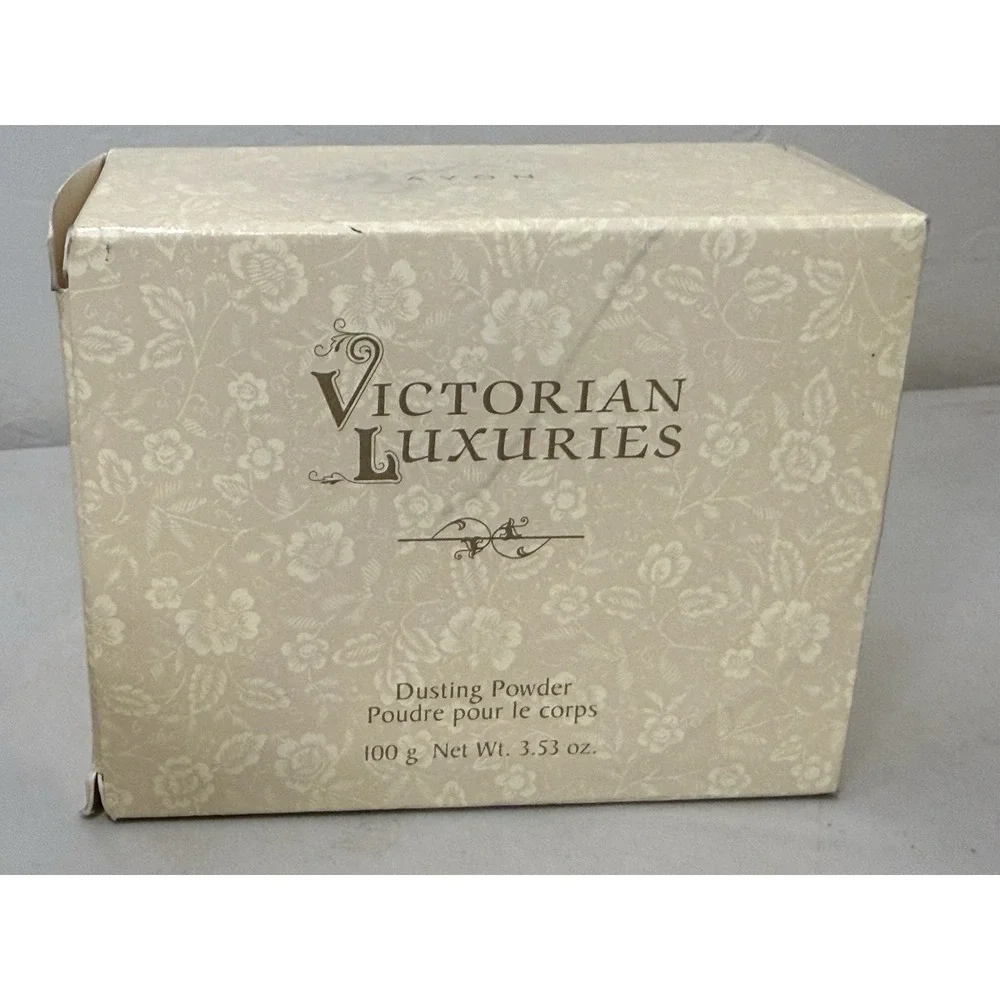 Vintage Perfumed Body Powder‎ With Puff, Avon Victorian Luxuries 3.53oz 2000